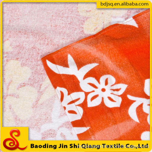 wholesale 100% Cotton Reactive printing custom print flower beach towel